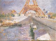 Carl Larsson The Eiffel Tower Under Construction USA oil painting artist
